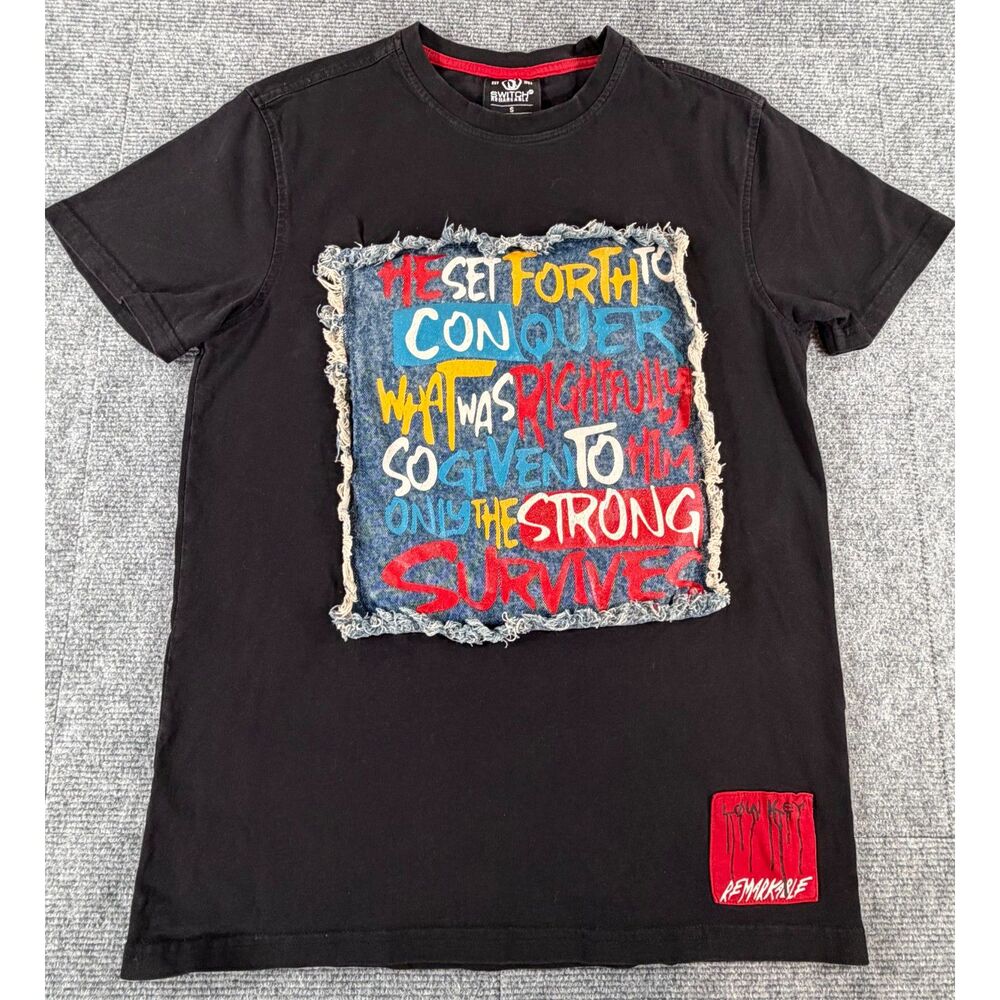Switch Remarkable Mens S Graphic T-Shirt Black So Driven To Survive Streetwear